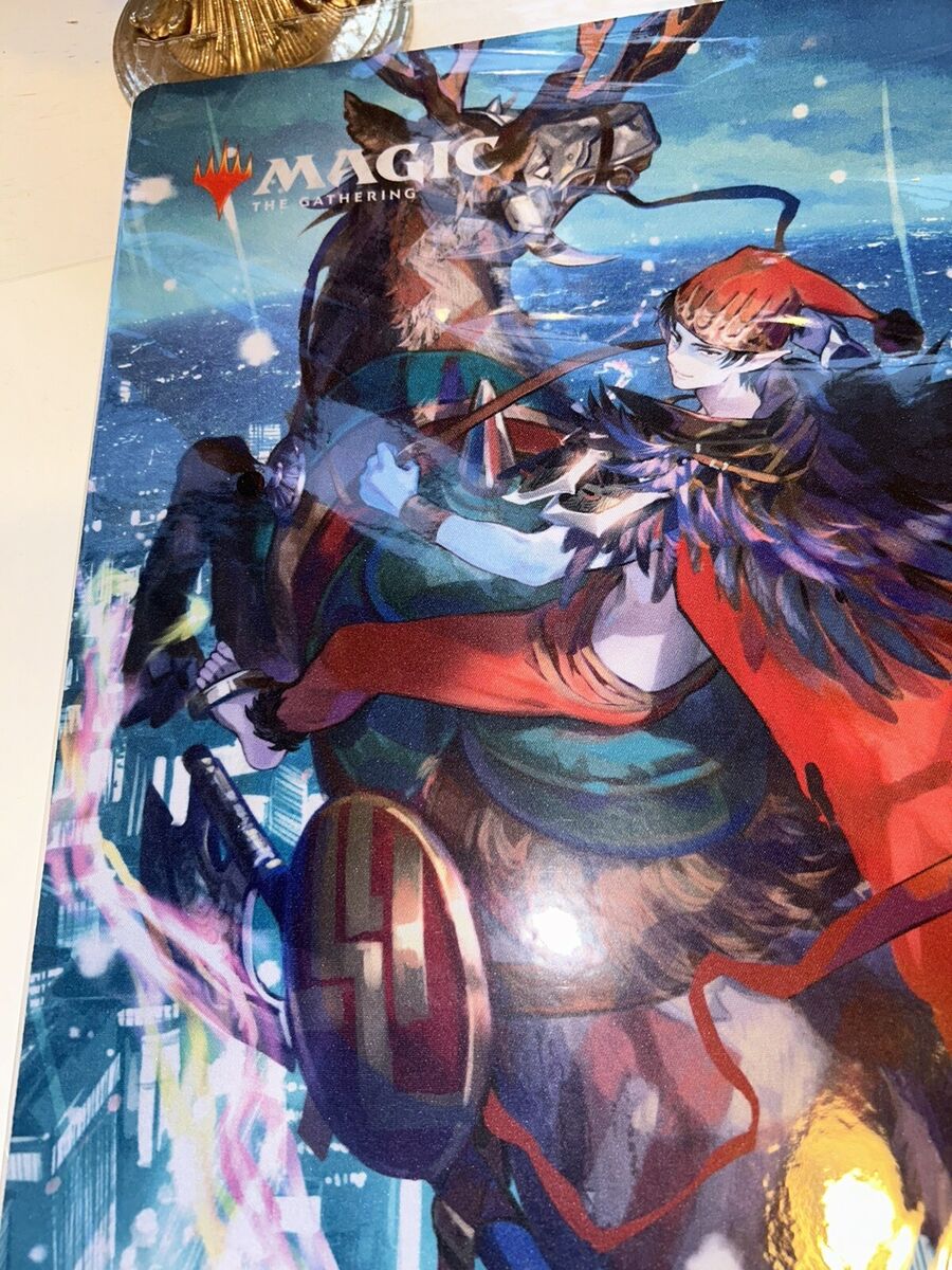 MTG Wandering Emperor Christmas Playmat New Sealed limited MTG Wandering Emperor Christmas Playmat New Sealed limited