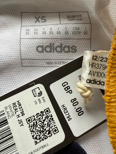 Real Madrid Home Shirt 2023/24 Bellingham 5 (XS) BNWT - Picture 3 of 3