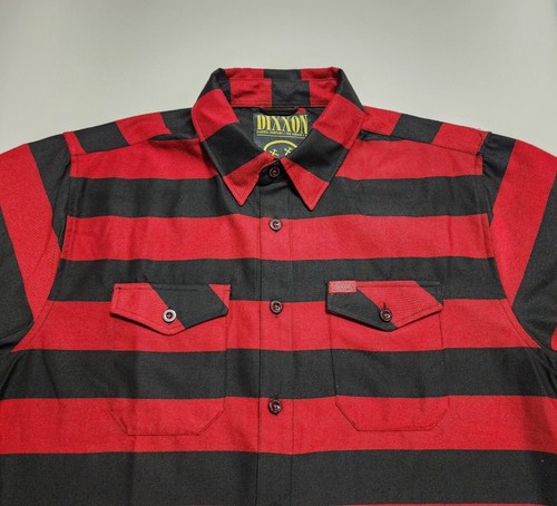 DIXXON Mens XL Flannel The Cobain Nirvana Red Black Button Front Shirt - Picture 11 of 24