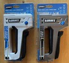 NEW HART HEAVY DUTY 4-IN-1 STAPLE GUN EASY SQUEEZE HANDLE BOTTOM LOADING