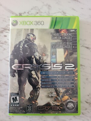 Crysis 2 Limited Edition (Microsoft Xbox 360, 2011) CIB TESTED AND WORKS 