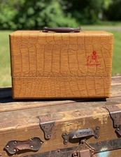 Vintage Brumberger 1314 Rocket 200 Watt Slide Projector in Wood Case 35mm