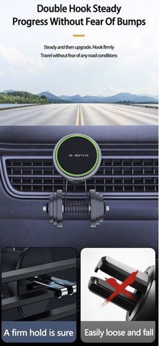 2 in 1 Magnetic 15W Wireless Car Charger For MagSafe Apple Watch 9 iPhone 15 14 - Picture 5 of 16