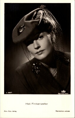 BEAUTIFUL GERMAN ACTRESS: HELI FINKENZELLER : TOBIS FILM :(REAL PHOTO POSTCARD)