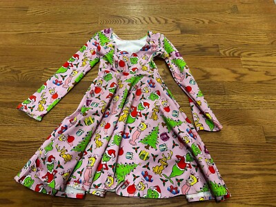 strapless open back dress Pink & Green Check Grinch Dress – Unicorn Tooth main image 1