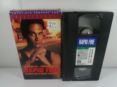 Rapid Fire (VHS, 1992) Brandon Lee, Powers Boothe
