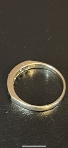 Ring 0,75 kt natürlicher blauer Saphir Jubiläumsring 14 K Gelbgold Größe 7 - Bild 6 von 11