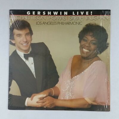 M TILSON THOMAS & S VAUGHAN Gershwin Live! FM37277 LP Vinyl VG+ Cover Shrink