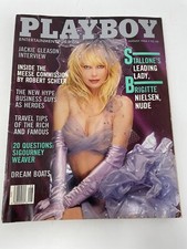Playboy Magazine, 1986 August, Jackie Gleason Interview, Brigitte Nielson Nude