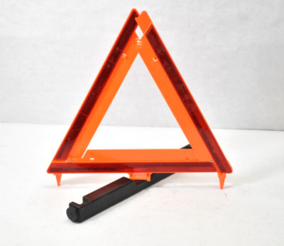 Sate Lite 711 17A Road Reflector Triangle Warning Traffic Roadside Mount Orange