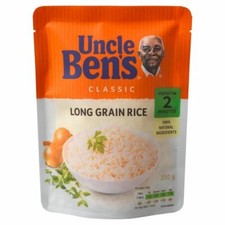 Uncle Bens Microwave Rice Long Grain - 250g 0.55lbs