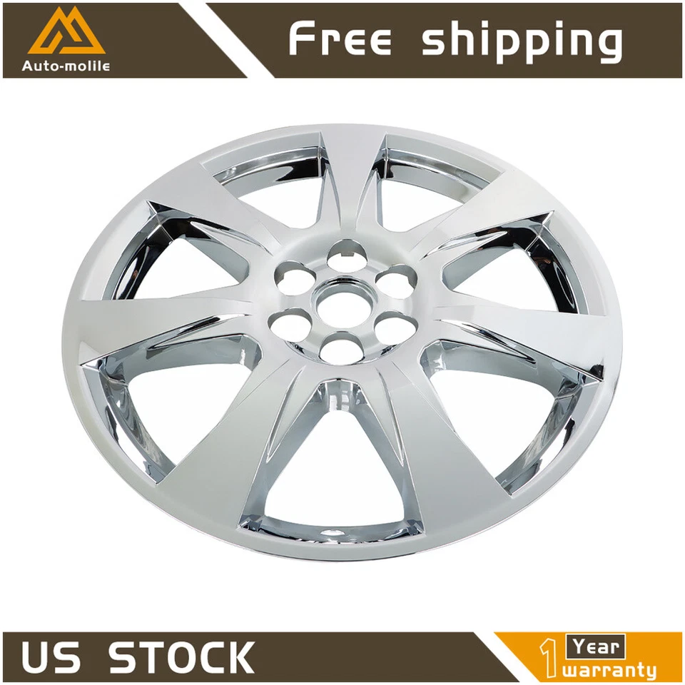 For 2010 2011 2012 2013 Cadillac SRX 20" Chrome Clad Wheel Covers Set of 4 - Image 4 of 4