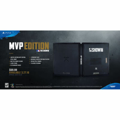 MLB The Show 18 *MVP EDITION* (PS4) New *LIMITED STEELBOOK*
