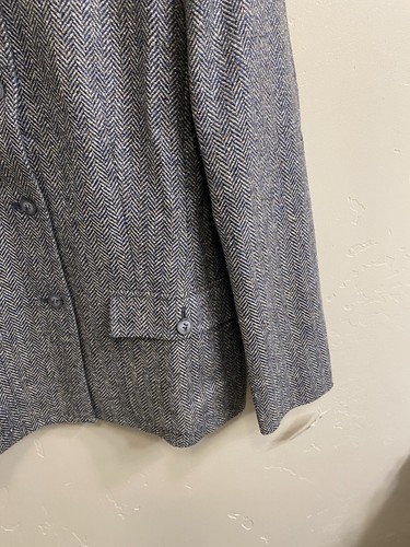 Talbots Women’s NWT Size 8 Navy Gray Herringbone Blazer Jacket $168 - Picture 6 of 21
