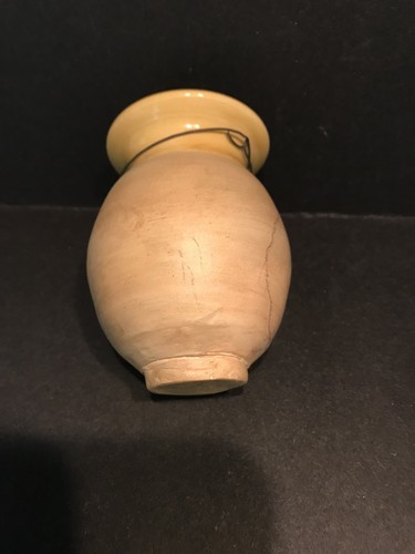 Small Vintage Glazed Ceramic Studio Art Pottery Weed Pot Bud Vase 3 1/2” Tall - Picture 3 of 5