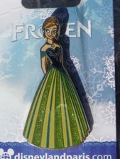 PIN's ANNA robe coronation disneland carte sous bulle FROZEN La reine des neiges