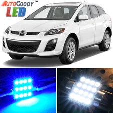 12 x Premium Blue LED Lights Interior Package Kit for 2007-2012 Mazda CX-7 +Tool