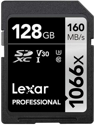 Lexar Professional 128GB UHS-I 1066X 160MB/s SDXC Memory Card -UK