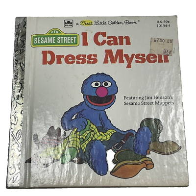 I Can Dress Myself Grover Children Read Along Vintage FIRST Little Golden  Book | eBay