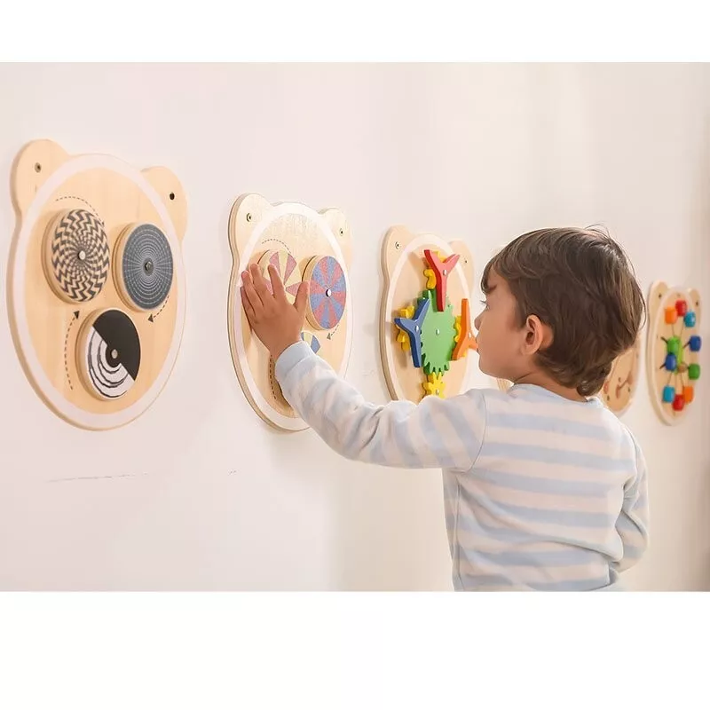 Viga Wall Toy – Sensory Spinning Points Activity Wooden Wall Toys