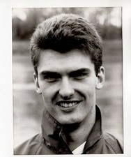 Original Press Photo Rowing Oxford University George Cheveley 14.3.1989