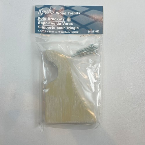 Kirsch Support Brackets For 1 3/8" Pole Vintage White 1 Bracket eBay