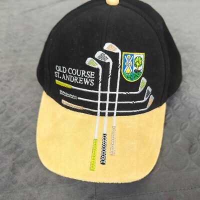 Old Course St Andrews Hat Cap Golf Embroidered Scotland Flag Adjustable One Size