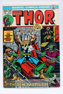 Thor #213   [6.0]   Jim Starlin   1973   Demon Brigade