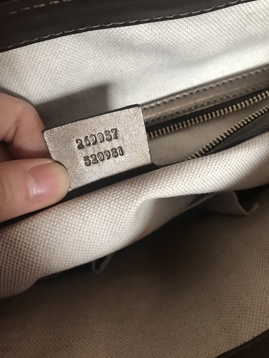Gucci Guccissima Leather Bag Satchel In Brown Embossed Used Gucci Guccissima Leather Bag Satchel In Brown Embossed Used