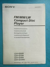 MONTAGEANLEITUNG zu SONY AUTORADIO/CD-PLAYER ...
