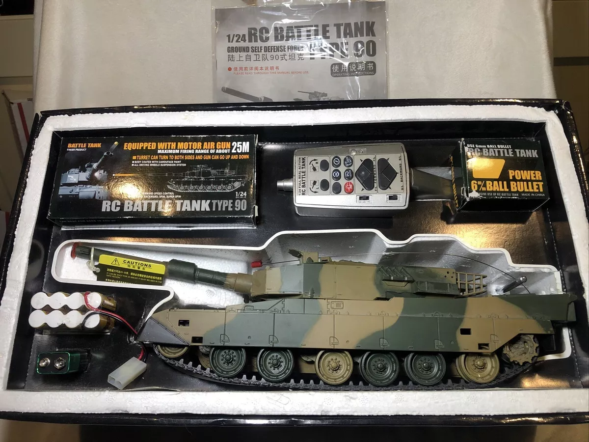 RC Battle Tank Type 90 1/24 Scale Radio Control Airsoft Firing Range