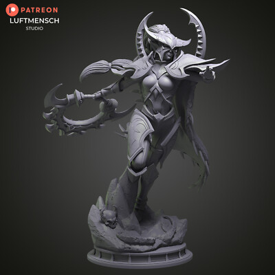 Maiev Shadowsong, Nachtelfe, WOW, World of Warcraft, Figur, 3D Druck, UNBEMALT