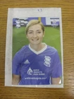 2017/2018 Birmingham City Ladies: Official Colour Picture Cards - Hannah Hampton