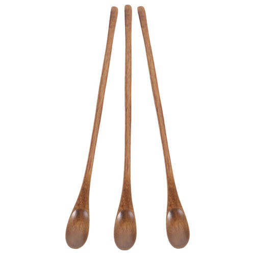 Cuchara de café de mango largo de 3 piezas cucharas para servir para agitador de buffet - Imagen 3 de 12