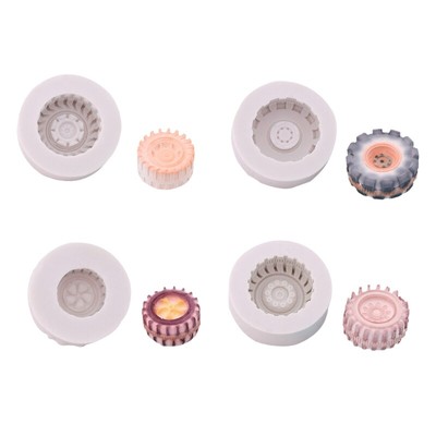 4 PCS Biscuit Cookie Cutter Bread Mousse Jelly Baking Utensils Little Tires