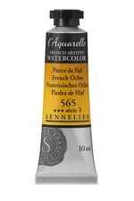 Sennelier French Artists' Watercolor 565 French Ochre S3 10ml Fine Art Paint NEW