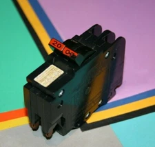 20 AMP 2 POLE FEDERAL PACIFIC / AMERICAN BREAKER TYPE NC "THIN" 120/240 VOLT