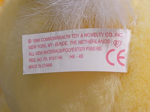 Peluche de conejo de Pascua vintage 9" amarillo Commonwealth Pascua primavera - Imagen 12 de 24