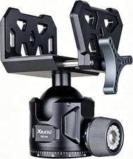Adjustable Hunting Tripod Ball Head, Shooting Saddle Mount, CNC Aluminum 55Lbs L