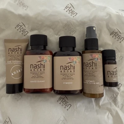 NASHI ARGAN Shampoo Conditioner Öl Instant Deep Infusion TRY ME SET