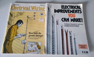 2 Vintage Electrical Books Sears Simplified Wiring 1969 & Improvements You Make 