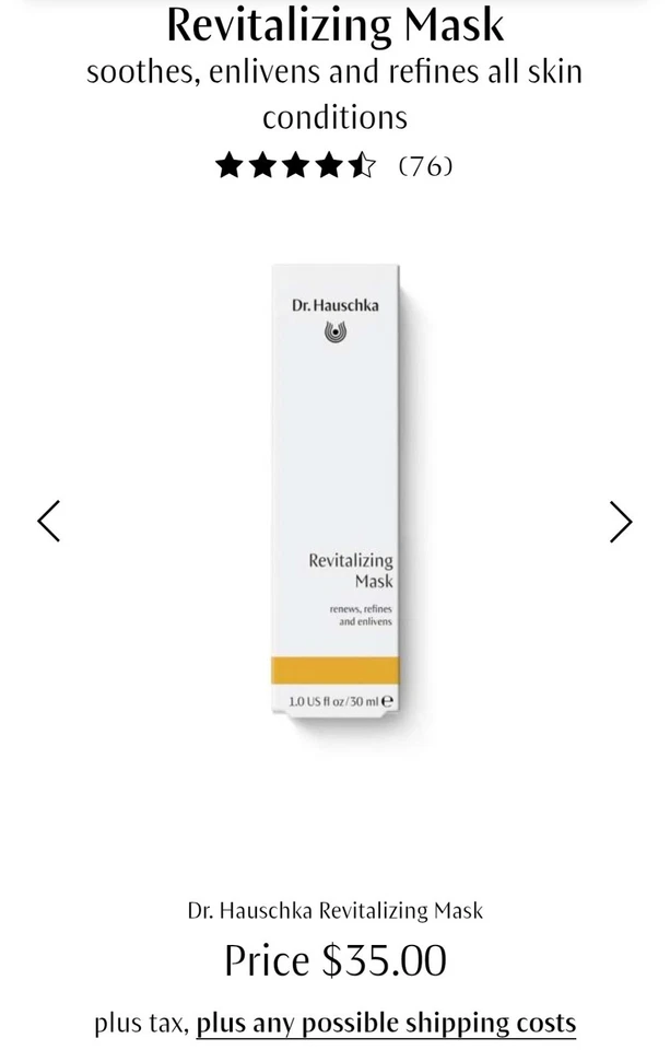 ¡NUEVO! Mascarilla revitalizante Dr. Hauschka - Refresca y renueva tu piel - Caducidad 26/09  Foto 2 de 4