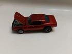 Hot Wheels Redline Custom Camaro 1967 Orange Gray Int. - Hong Kong Red Line Car