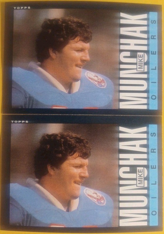 1985 TOPPS #253 HOUSTON OILERS MIKE MUNCHAK HOF [2] NM/MT 05855