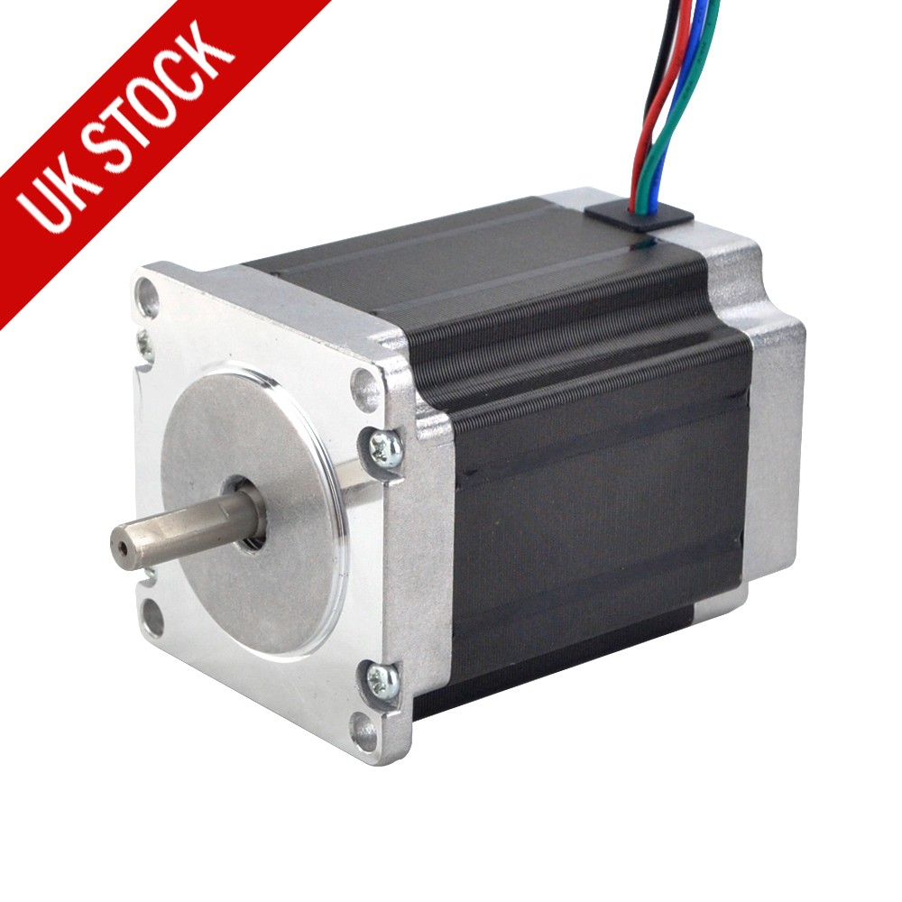 STEPPERONLINE Nema 23 Stepper Motor 1.9Nm 2.8A 1.8deg 56x76mm 6.35mm Shaft CNC