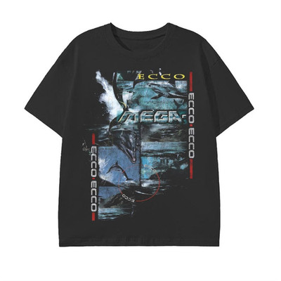 Ecco the Dolphin T-Shirt Retro Vaporwave Sega Tee Pure Cotton Unisex S-5XL