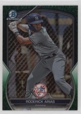 2023 Bowman Draft Chrome Green Grass Refractor 14/99 Roderick Arias #BDC-49 0x5w