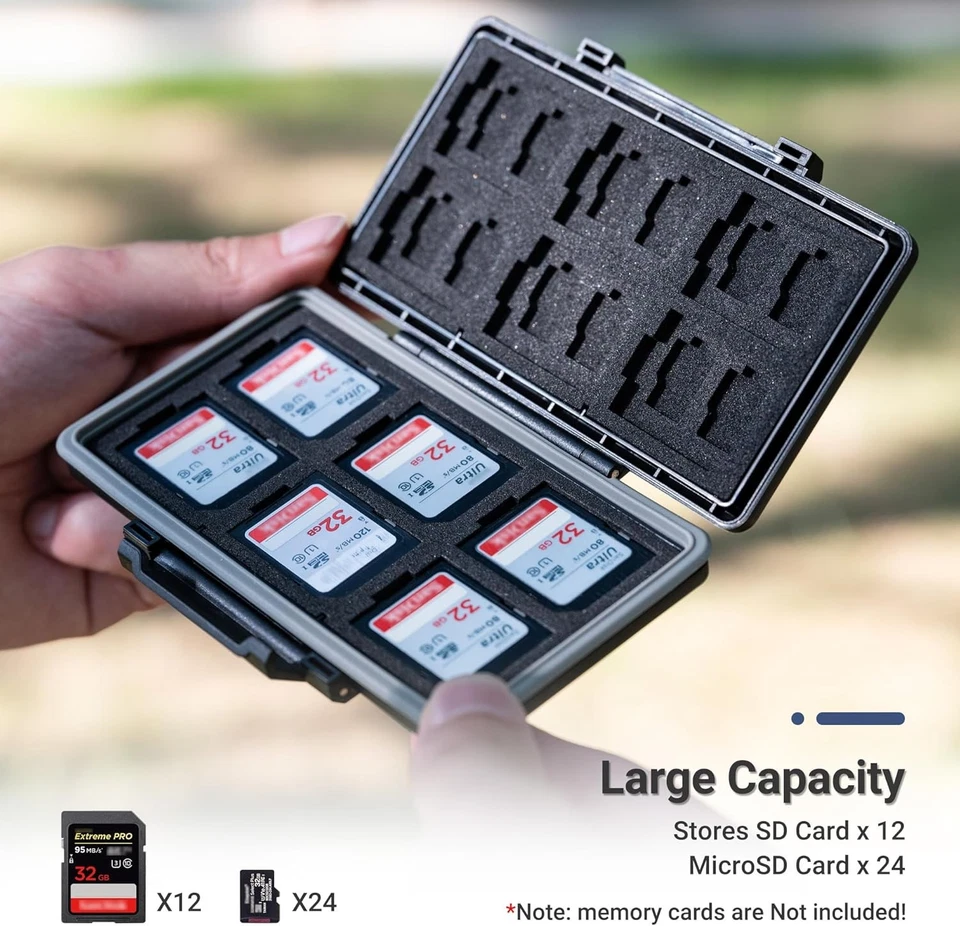 36 Slots Memory Card Case Water-Resistant Anti-Shock Memory Card Wallet - Image 2 of 4