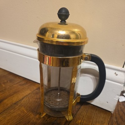 Bodum MELIOR French Press Coffee Maker 3 Cup Glass Stainless Steel 12oz