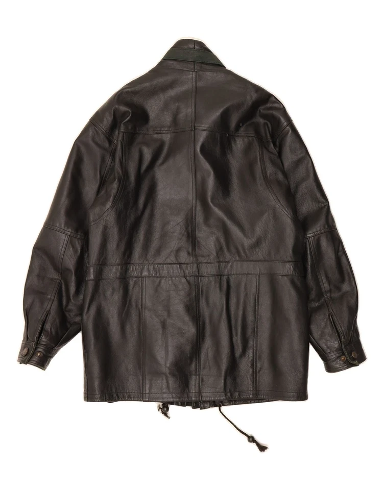 ROCKY Mens Leather Jacket UK 36 Small Black Leather AJ01 - Image 2 of 3